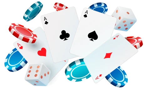 Immagine di carte e giochi nei casinò online.