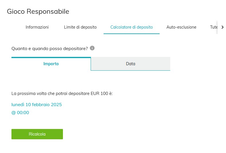 calcolatore di deposito calcolatore di deposito