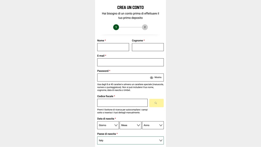 promozioni unibet su base più frequente.