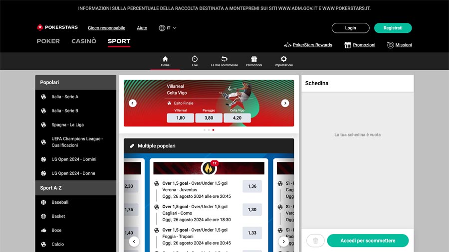 scommesse pokerstars scommesse pokerstars