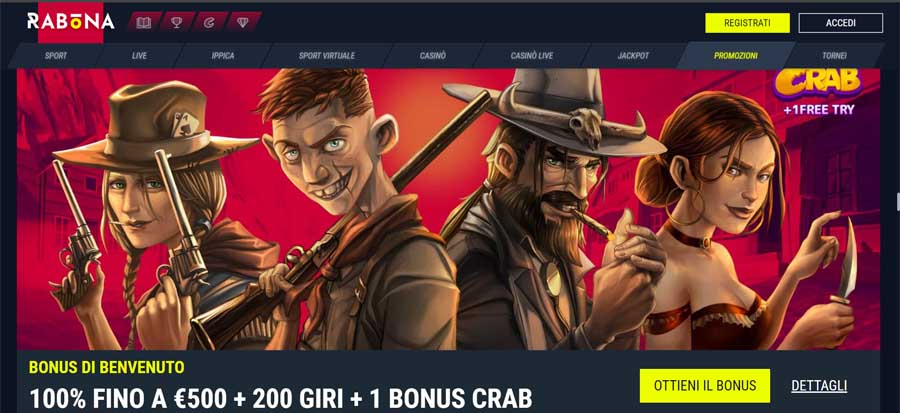 bonus di benvenuto rabona