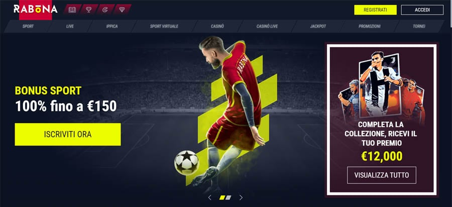 bonus di benvenuto sport rabona