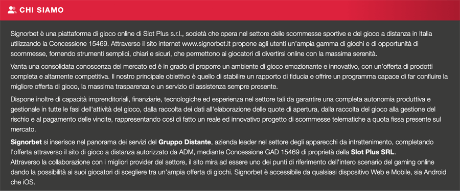 screenshot sicurezza signorbet screenshot sicurezza signorbet