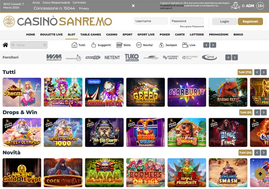 {71} Ecco il risultato della mia esperienza con il Casino Online Sanremo.