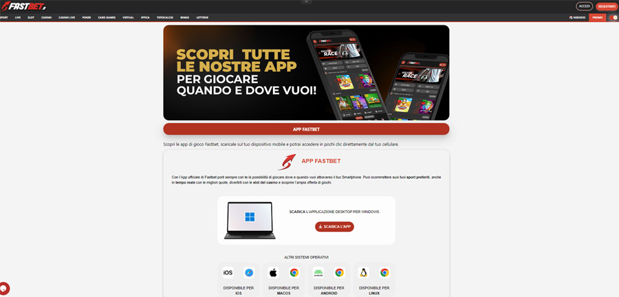 {107} La varietà e l'originalità dei bonus offerti da Fastbet Casino evidenziano la volontà del casinò di garantire un servizio personalizzato e soddisfacente per gli utenti. Andiamo a vedere nel dettaglio: