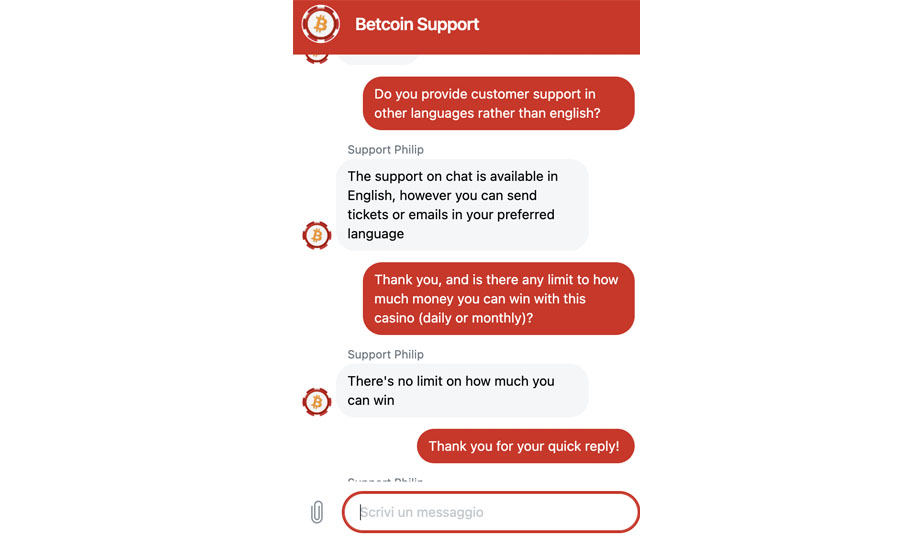 screenshot support betcoin casino screenshot support betcoin casino