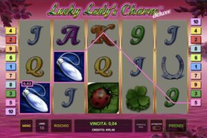 screenshot del slot lucky ladys charm deluxe gioco