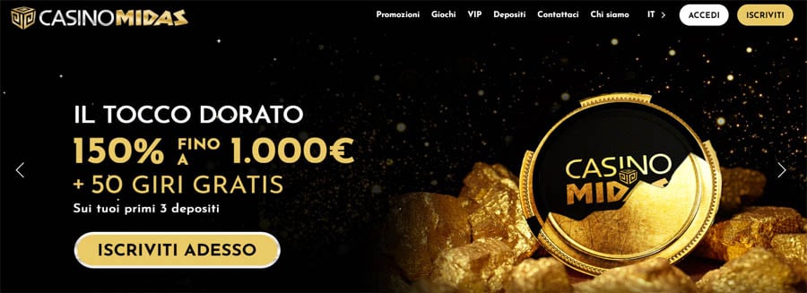 Il bonus di benvenuto di Casino Midas, oggetto di questa analisi, è un'ottima occasione da non perdere. Questo pacchetto generoso prevede un totale di  <strong>3.000 € e 150 Free Spins</strong> , suddivisi sui primi tre depositi. Ecco come funziona: