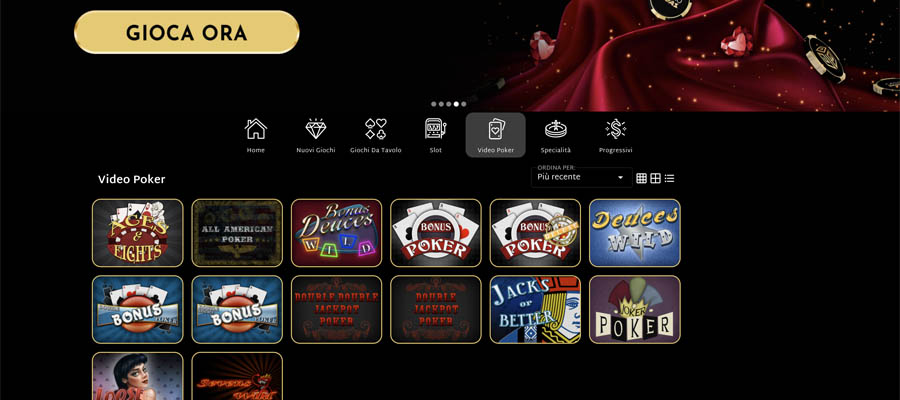 {34} screenshot del video poker casino midas