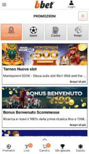  <strong>Sport disponibili</strong> 