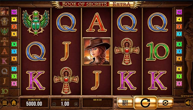 screenshot della slot Book of Secrets
