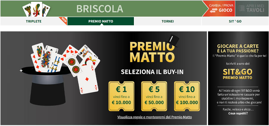 screenshot briscola sisal screenshot briscola sisal