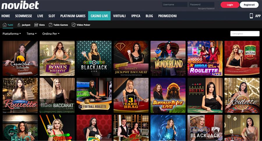 screenshot casino live novibet screenshot casino live novibet