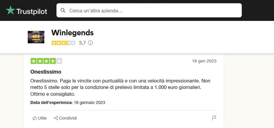 screenshot winlegends recensioni screenshot winlegends recensioni