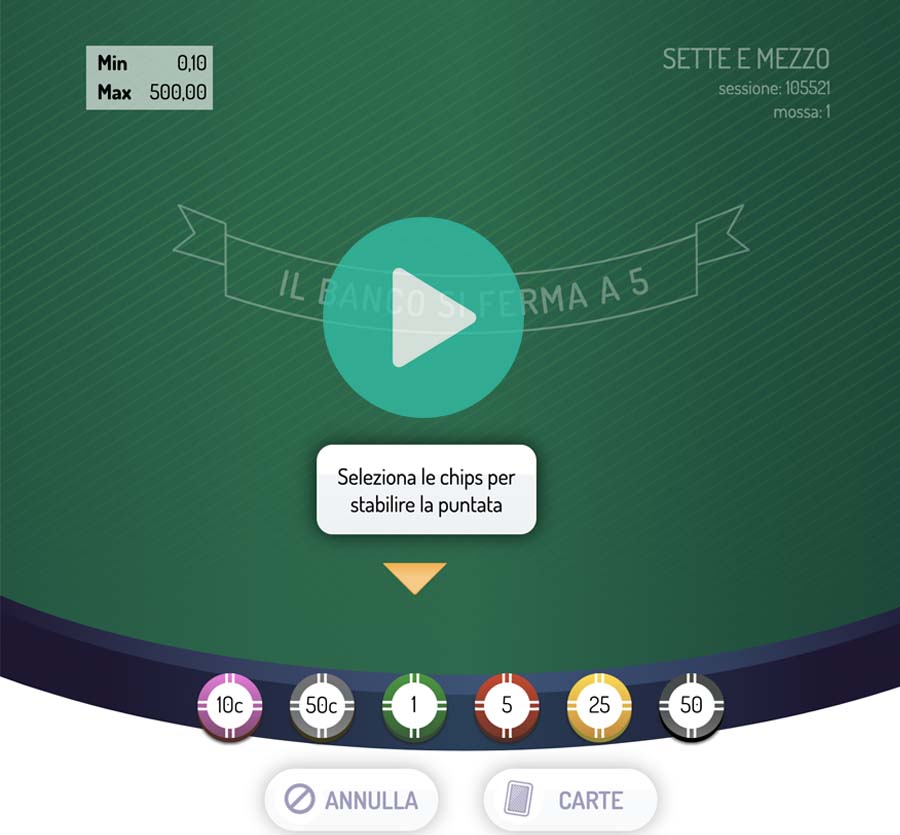 demo Sette Mezzo Online demo sette e mezzo online