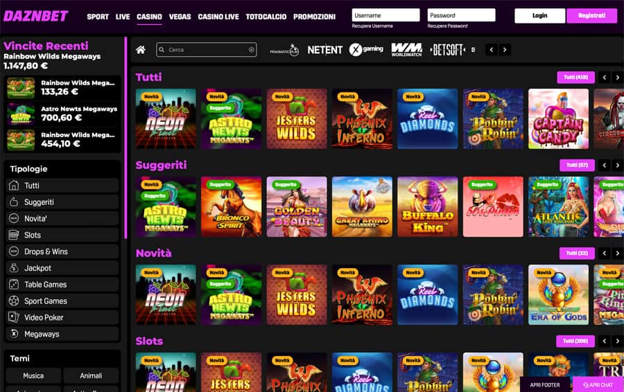screenshot lo stile dazn bet casino screenshot lo stile dazn bet casino