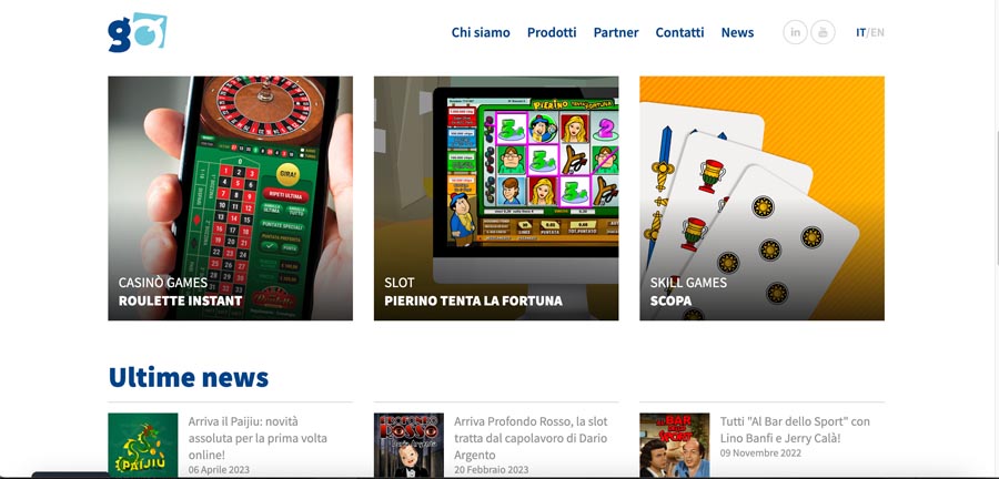 screenshot giocaonline homepage screenshot giocaonline homepage