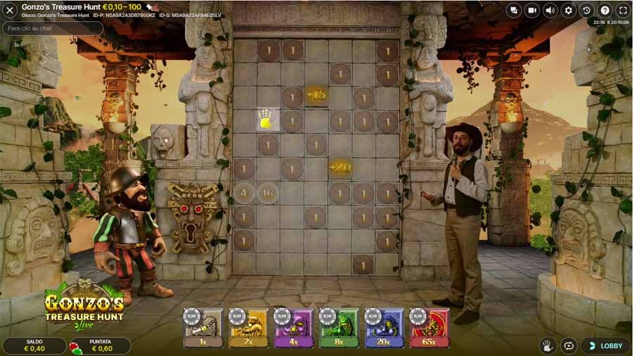screenshot gonzo's treasure hunt gioco