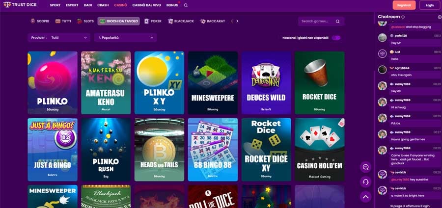 Analisi comparativa tra Casinò simili a TrustDice. </i>, ed i suoi seguiti, <i>The Dog House</i> e <i>