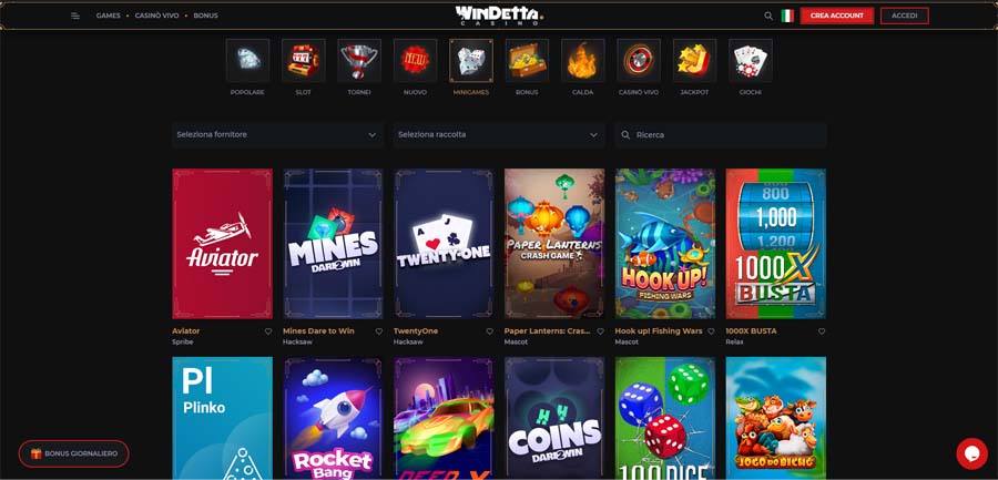 screenshot mini giochi windetta mini giochi windetta
