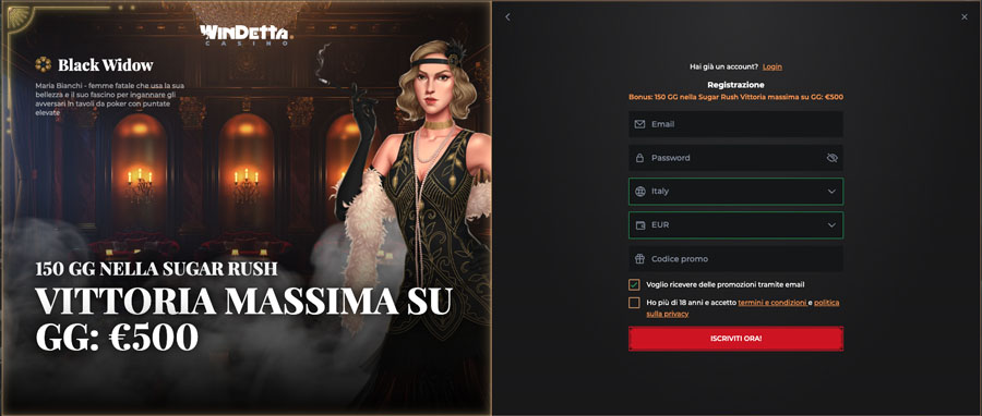 screenshot registrazione windetta casino registrazione windetta casino