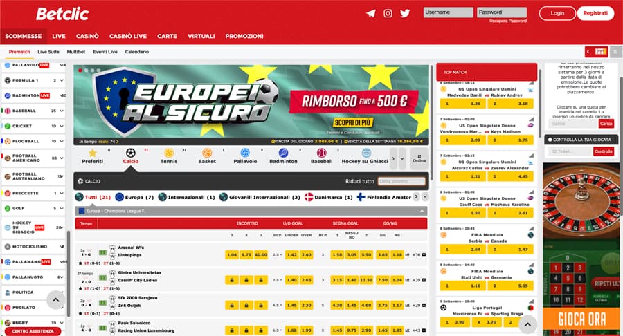 {103} screenshot betclic scommesse sportive