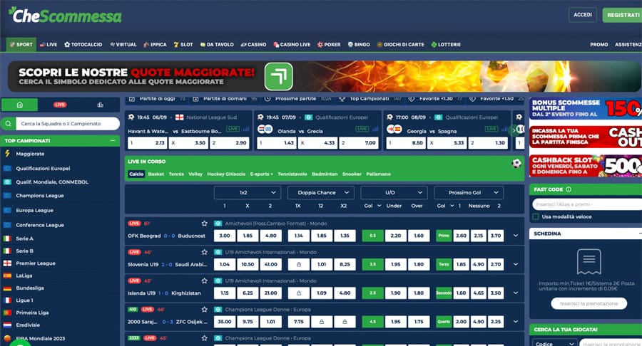 {90} screenshot chescommessa scommesse sportive