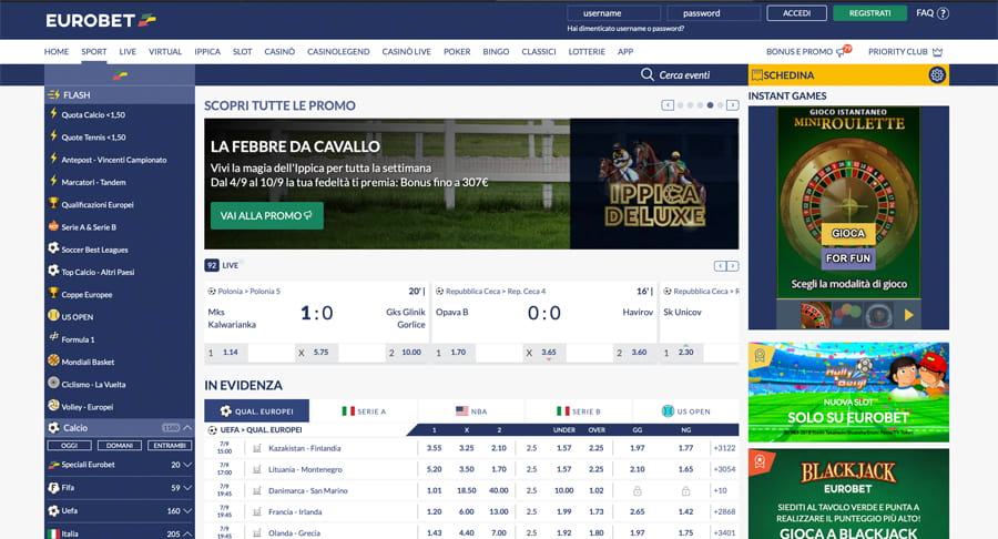 {79} screenshot eurobet scommesse sportive
