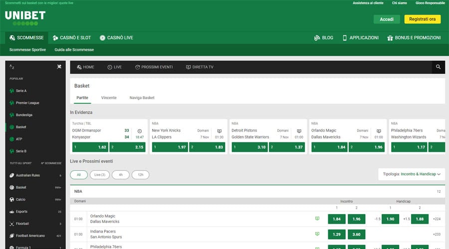 screenshot basket unibet screenshot basket unibet
