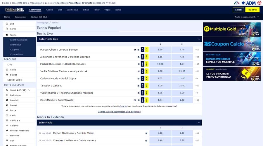 screenshot tennis william hill screenshot tennis william hill