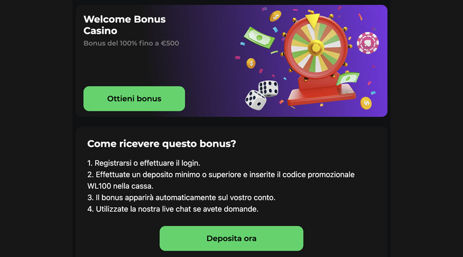 screenshot bonus benvenuto betify bonus benvenuto betify