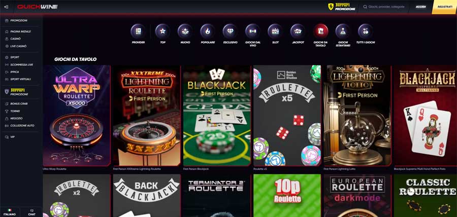 screenshot giochi tavolo quickwin giochi tavolo quickwin