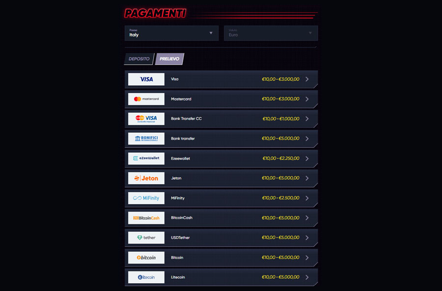 screenshot prelievo quickwin prelievo quickwin