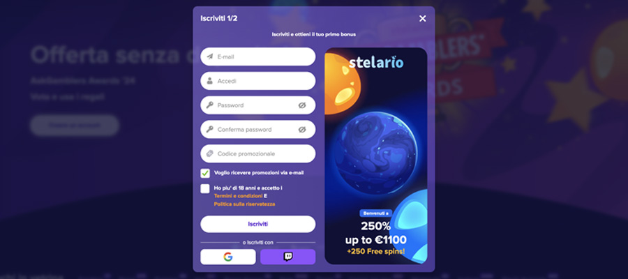 Un’immersione nell'offerta di giochi di Stelario. registrazione stelario casino