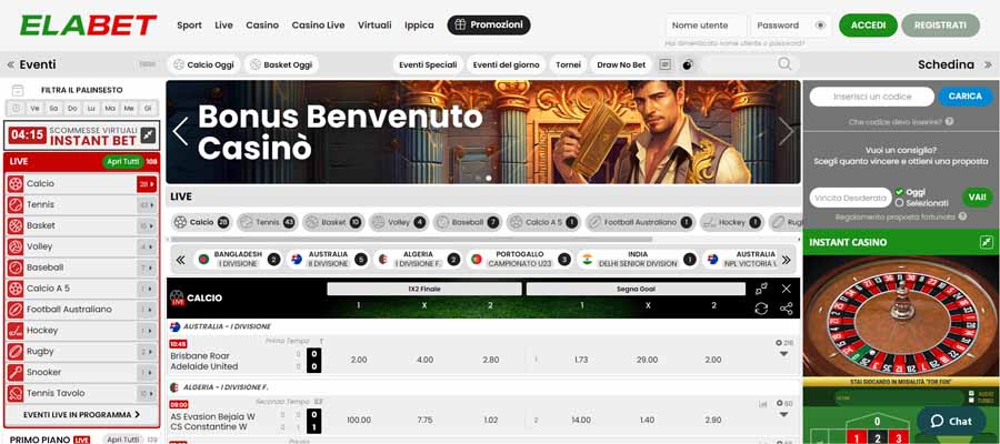 screenshot scommesse elabet scommesse elabet