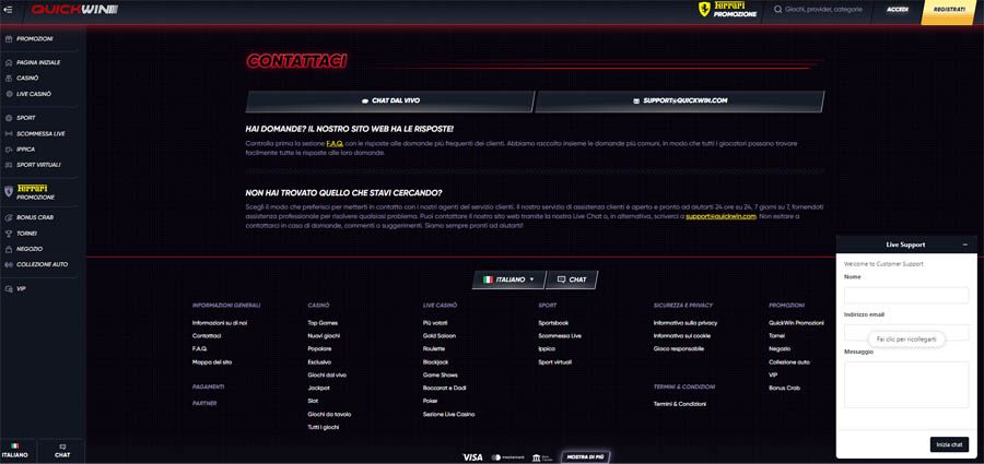 screenshot servizio quickwin servizio quickwin