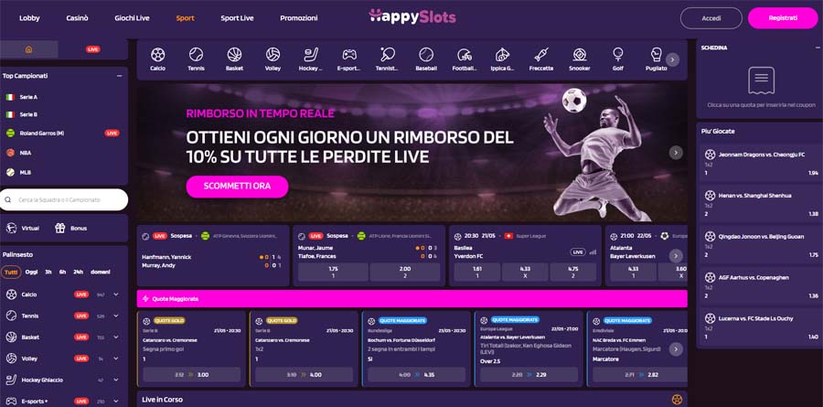 scommesse happyslots
