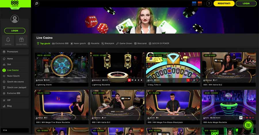visa 888casino Miglior Visa Casinò per i giochi dal vivo