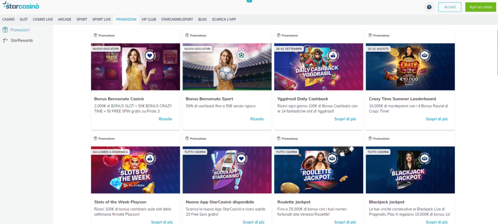bonus di Star Casino con Mastercard bonus di StarCasinò con Mastercard