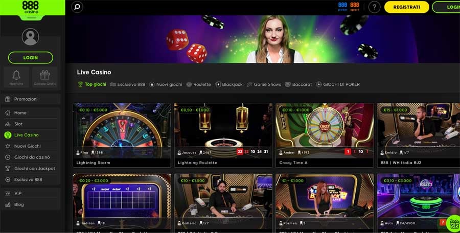 casino live 888casino 888 Live Casinò