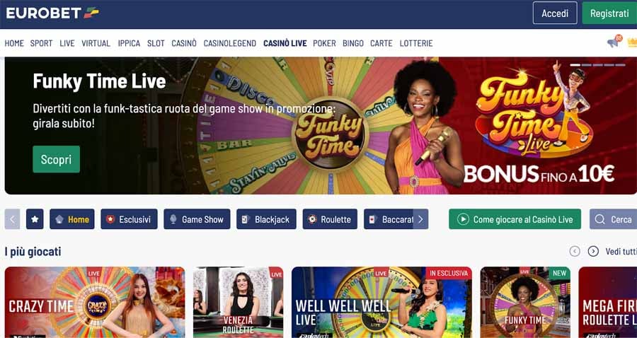 casino live eurobet Eurobet Live Casino