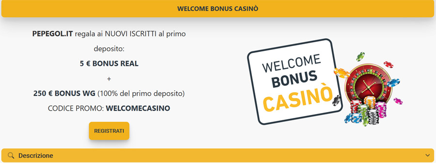 bonus benvenuto pepegol bonus benvenuto pepegol