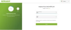 Creazione account Neteller step