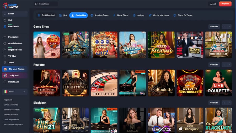 giochi live lucky hunter casino giochi live lucky hunter casino