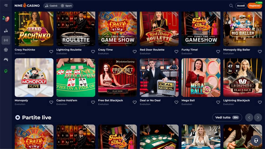 giochi live nine casino giochi live nine casino