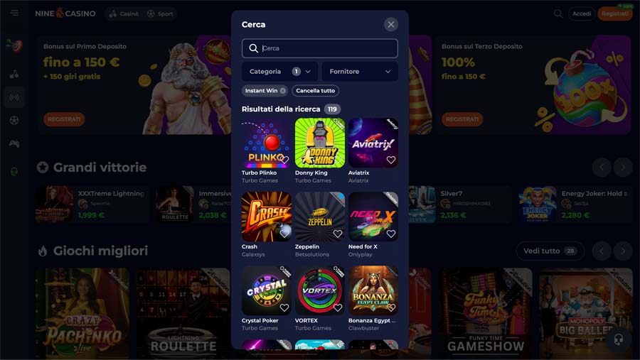 giochi speciali nine casino giochi speciali nine casino