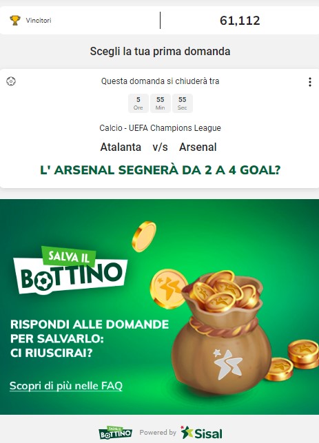 salva il bottino sisal salva il bottino sisal