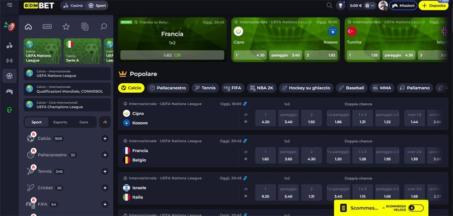 scommesse bdmbet