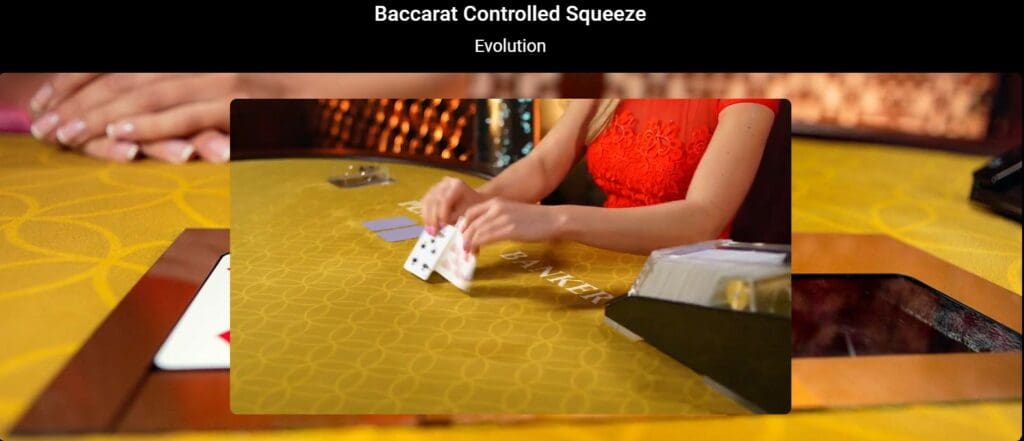 Baccarat Controlled Squeeze baccarat controlled squeeze