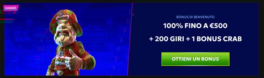 bonus benvenuto rtbet
